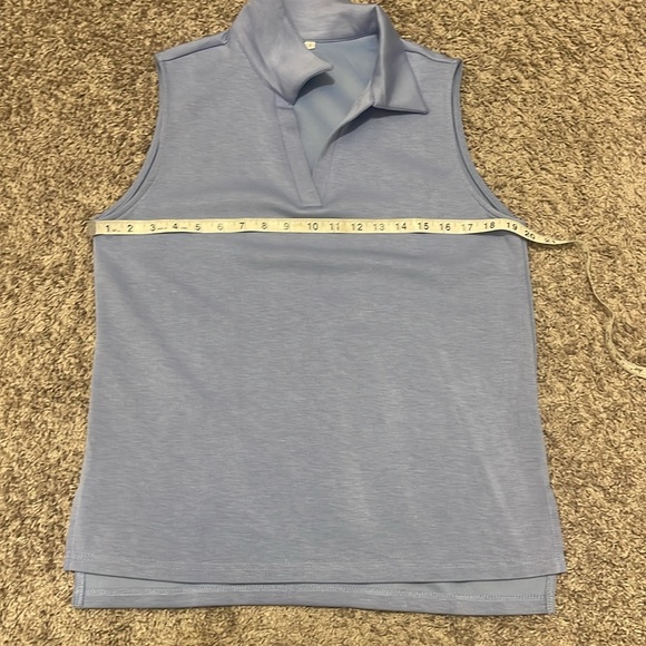 Blue Sleeveless Sweatsuit - Picture 6 of 14